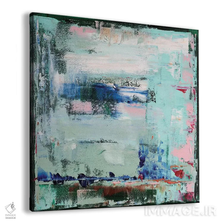 تابلو انتزاعی خیال پردازی در زمرد اثر شالیمار لگاسپی - نمای پرسپکتیو محصول