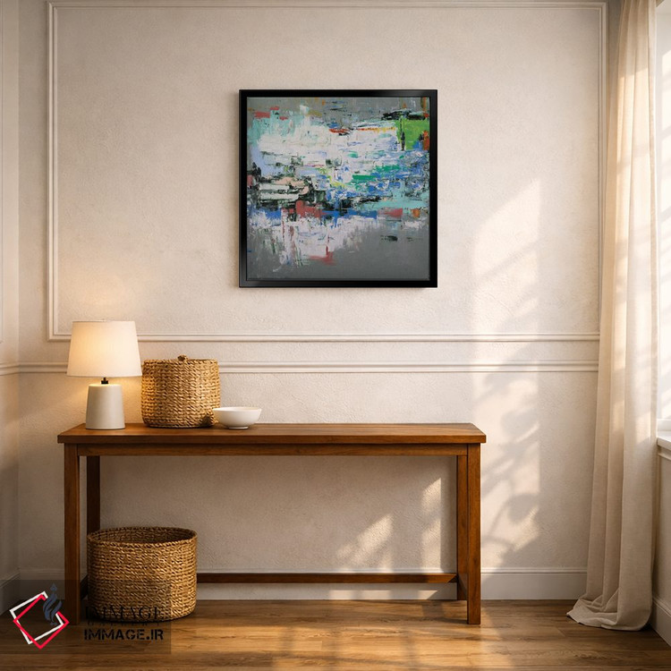 تابلو انتزاعی طوفان های کانزاس سیتی اثر شالیمار لگاسپی - D6B