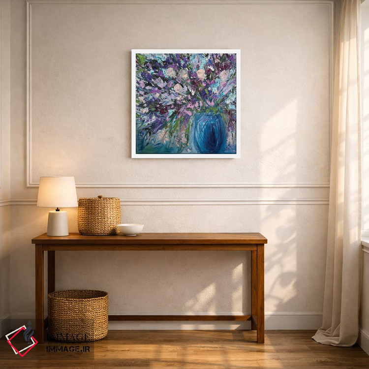 تابلو انتزاعی رزهای ابریشمی اثر شالیمار لگاسپی - D5W