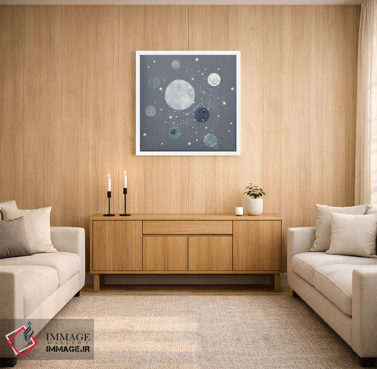 تابلو دکوراتیو سیارات فضایی اثر لیا استراتسما - D3W