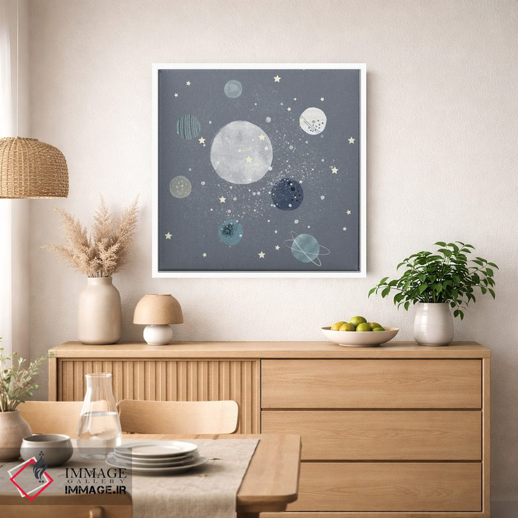تابلو دکوراتیو سیارات فضایی اثر لیا استراتسما - D4W