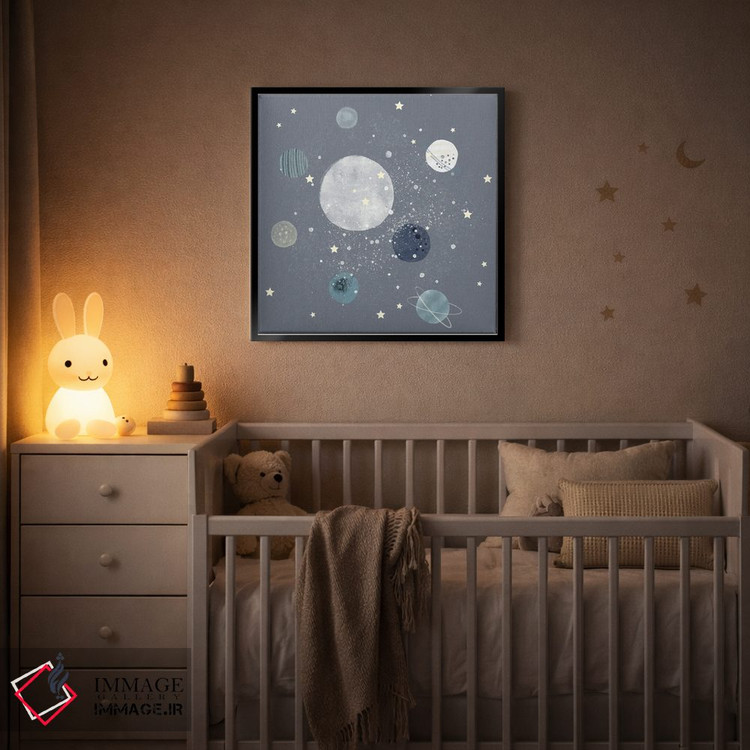 تابلو دکوراتیو سیارات فضایی اثر لیا استراتسما - D6B