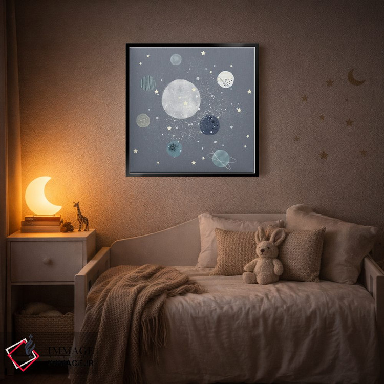 تابلو دکوراتیو سیارات فضایی اثر لیا استراتسما - D5B