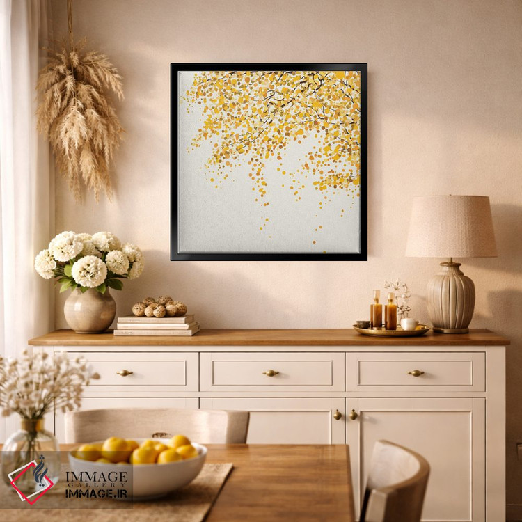 تابلو مینیمال برگ های پاییزی اثر لیا استراتسما - D1B