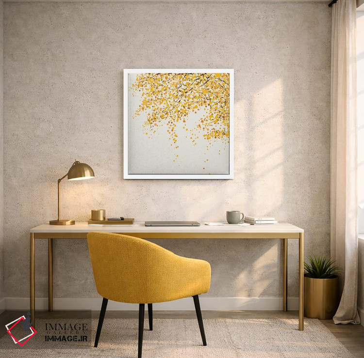 تابلو مینیمال برگ های پاییزی اثر لیا استراتسما - D2W