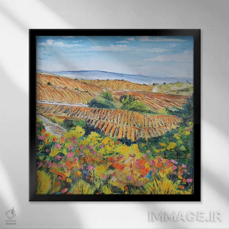 تابلو دکوراتیو ناپا IV اثر لیزا الی - نمای قابدار مشکی