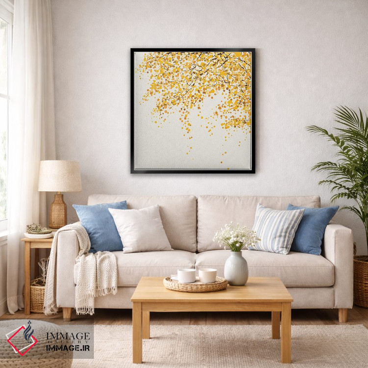 تابلو مینیمال برگ های پاییزی اثر لیا استراتسما - D4B