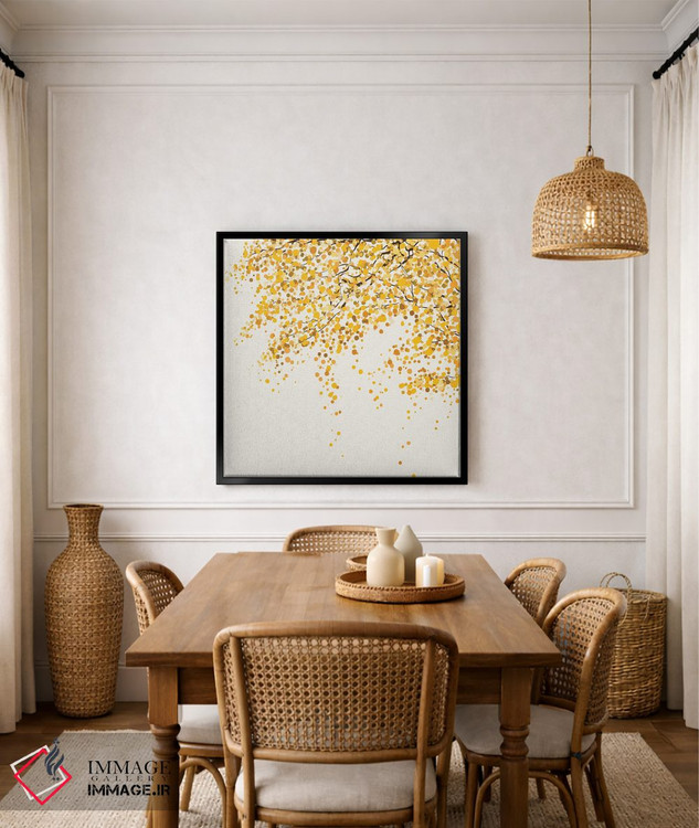 تابلو مینیمال برگ های پاییزی اثر لیا استراتسما - D5B