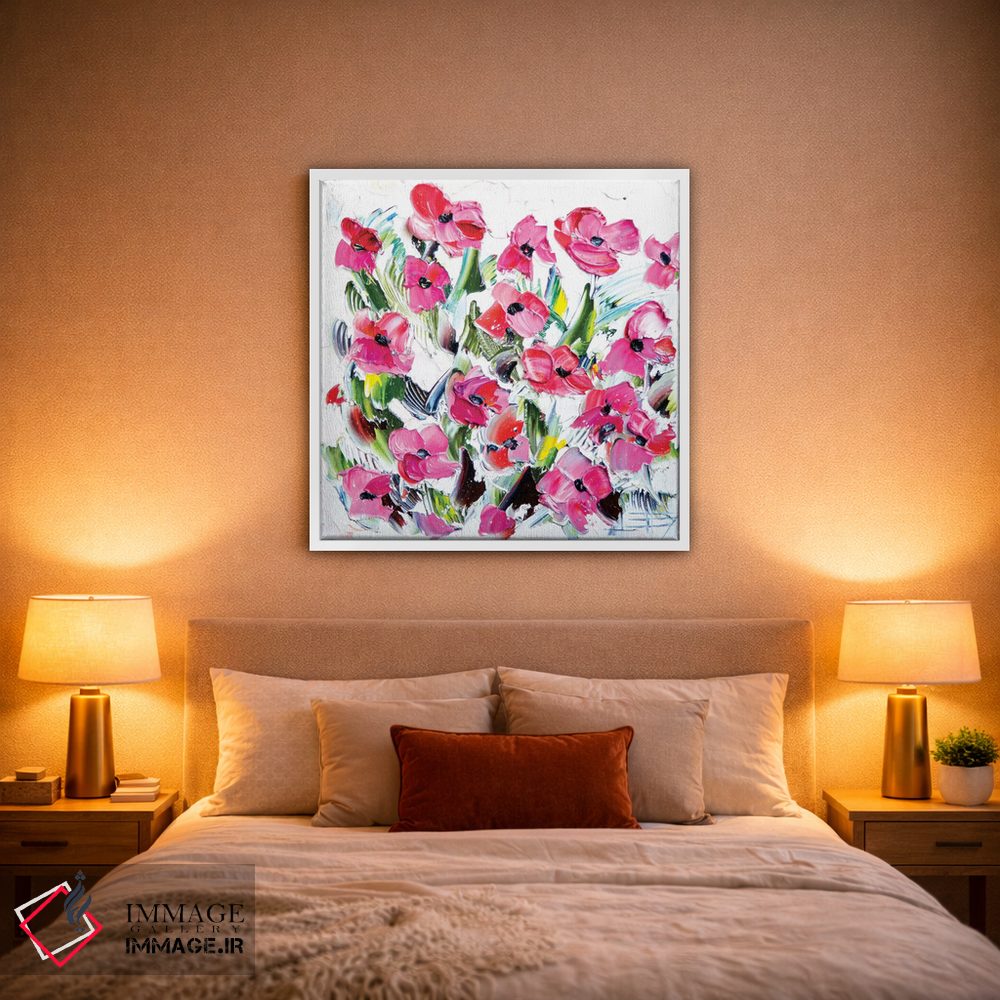 تابلو دکوراتیو گلی اثر لیزا الی - D1W