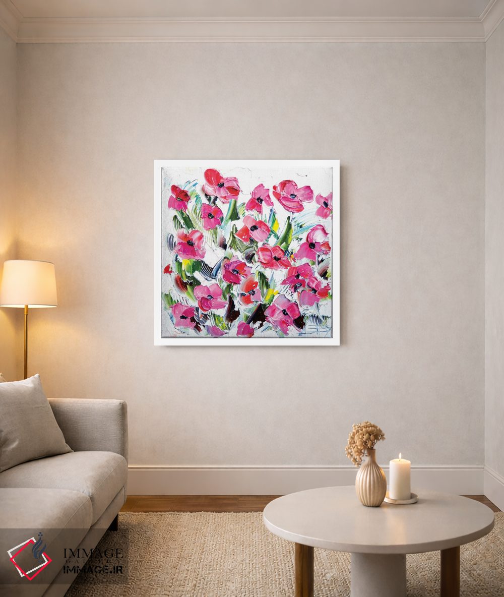 تابلو دکوراتیو گلی اثر لیزا الی - D2W