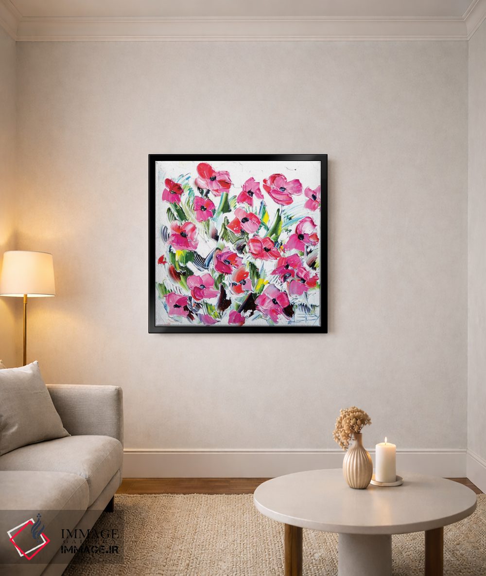 تابلو دکوراتیو گلی اثر لیزا الی - D4B