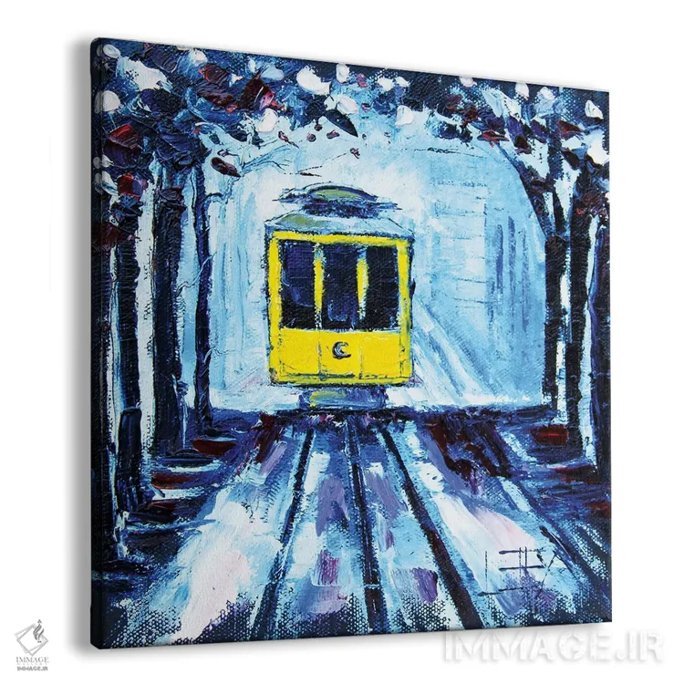 تابلو دکوراتیو گیلاس سان فرانسیسکو اثر لیزا الی - نمای پرسپکتیو محصول