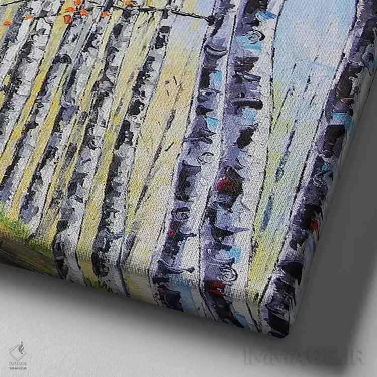 تابلو دکوراتیو غان تاهو II اثر لیزا الی - نمای نزدیک بافت بوم