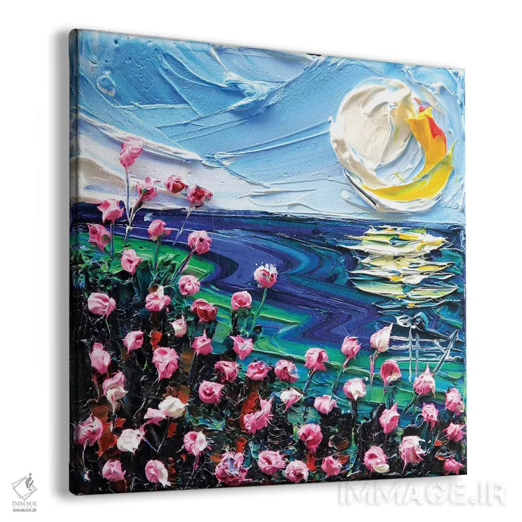 تابلو دکوراتیو زمانی در مانتری اثر لیزا الی - نمای پرسپکتیو محصول