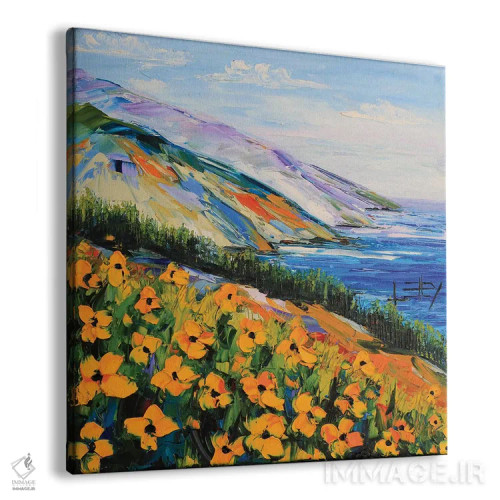 تابلو دکوراتیو به سوی جنوب، بیگ سور اثر لیزا الی - نمای پرسپکتیو محصول