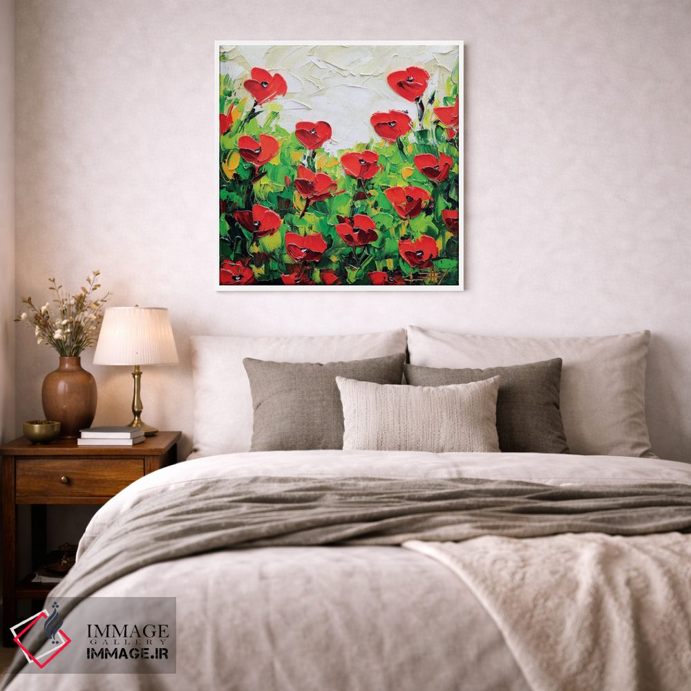 تابلو دکوراتیو شقایق I اثر لیزا الی - D2W