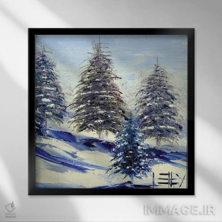 تابلو دکوراتیو تاهو اثر لیزا الی - نمای قابدار مشکی