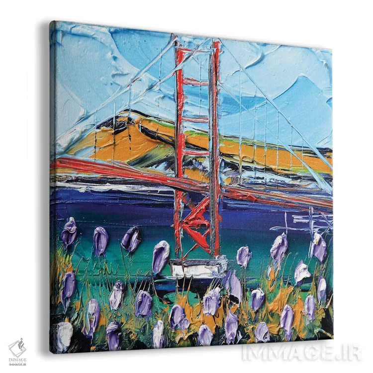 تابلو دکوراتیو به سوی پل گلدن گیت اثر لیزا الی - نمای پرسپکتیو محصول