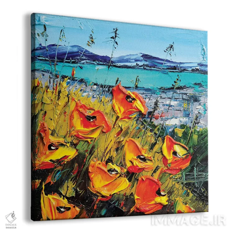 تابلو دکوراتیو منظره ای از سان فرانسیسکو اثر لیزا الی - نمای پرسپکتیو محصول