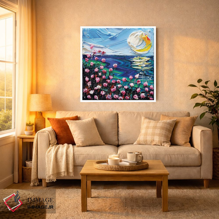 تابلو دکوراتیو زمانی در مانتری اثر لیزا الی - D3W