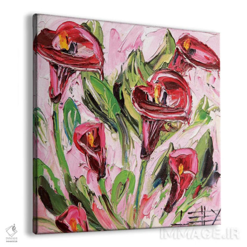 تابلو دکوراتیو زنبق اثر لیزا الی - نمای پرسپکتیو محصول