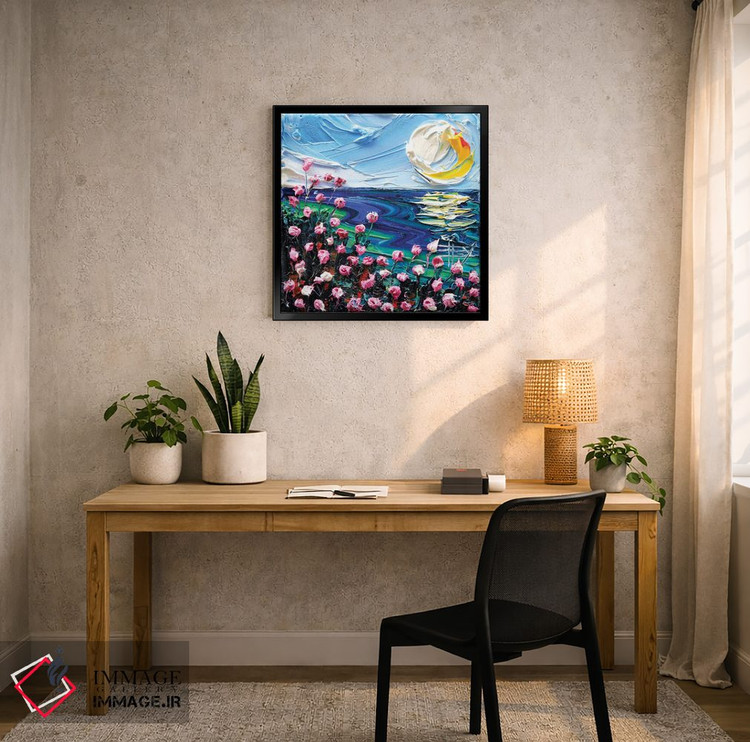 تابلو دکوراتیو زمانی در مانتری اثر لیزا الی - D6B