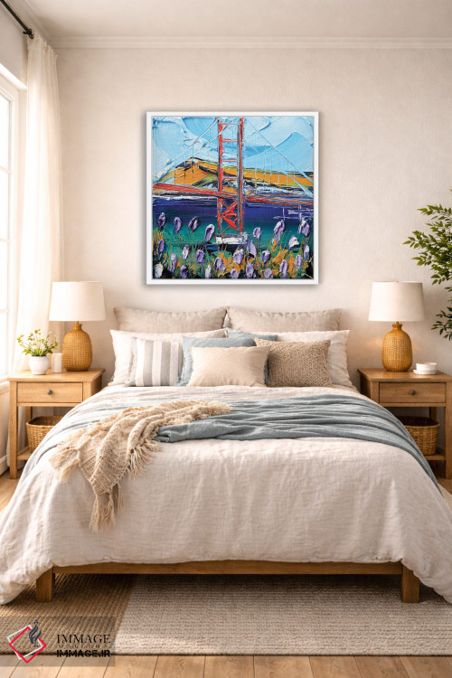 تابلو دکوراتیو به سوی پل گلدن گیت اثر لیزا الی - D5W