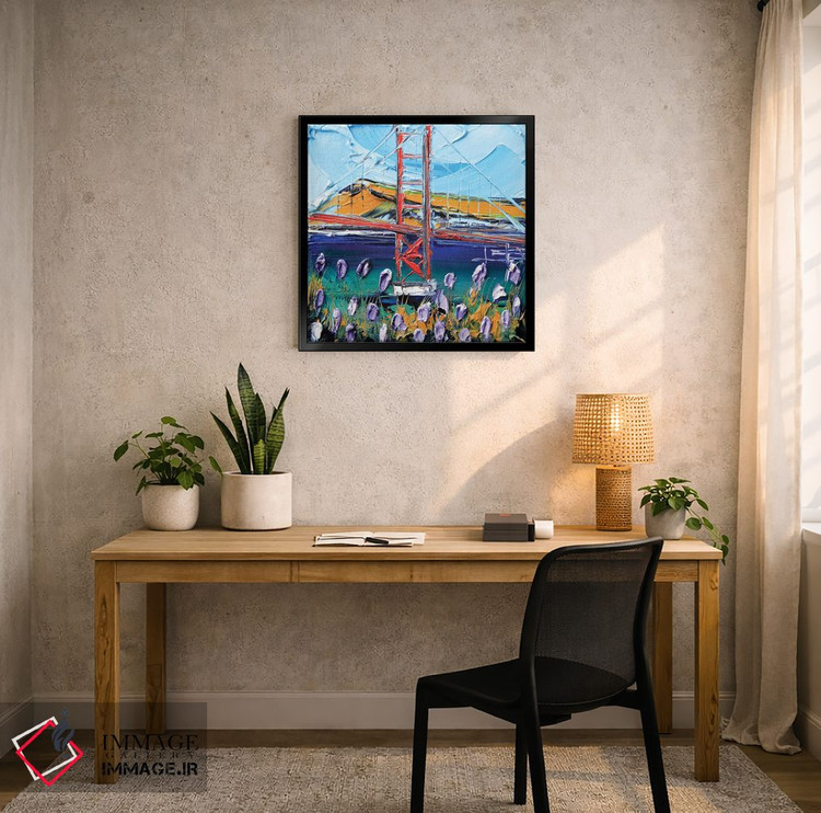 تابلو دکوراتیو به سوی پل گلدن گیت اثر لیزا الی - D6B