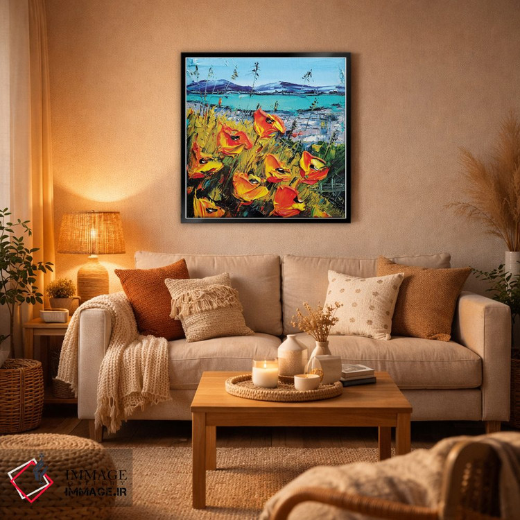 تابلو دکوراتیو منظره ای از سان فرانسیسکو اثر لیزا الی - D6B