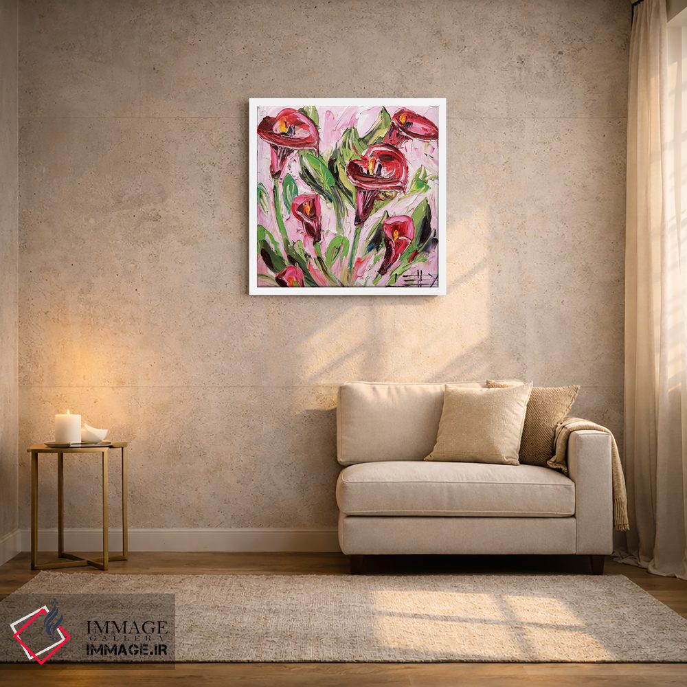 تابلو دکوراتیو زنبق اثر لیزا الی - D2W