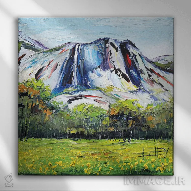 تابلو دکوراتیو یوسمیتی اثر لیزا الی - نمای روبهرو روی دیوار