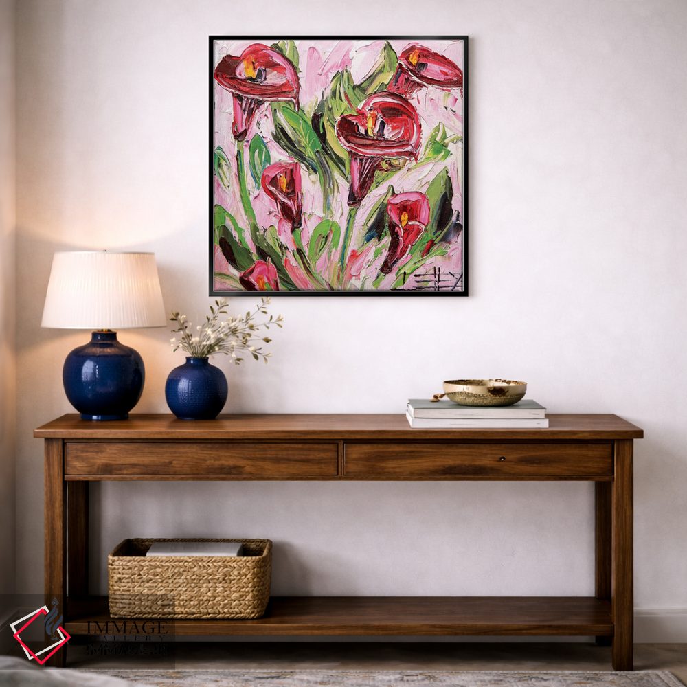 تابلو دکوراتیو زنبق اثر لیزا الی - D5B