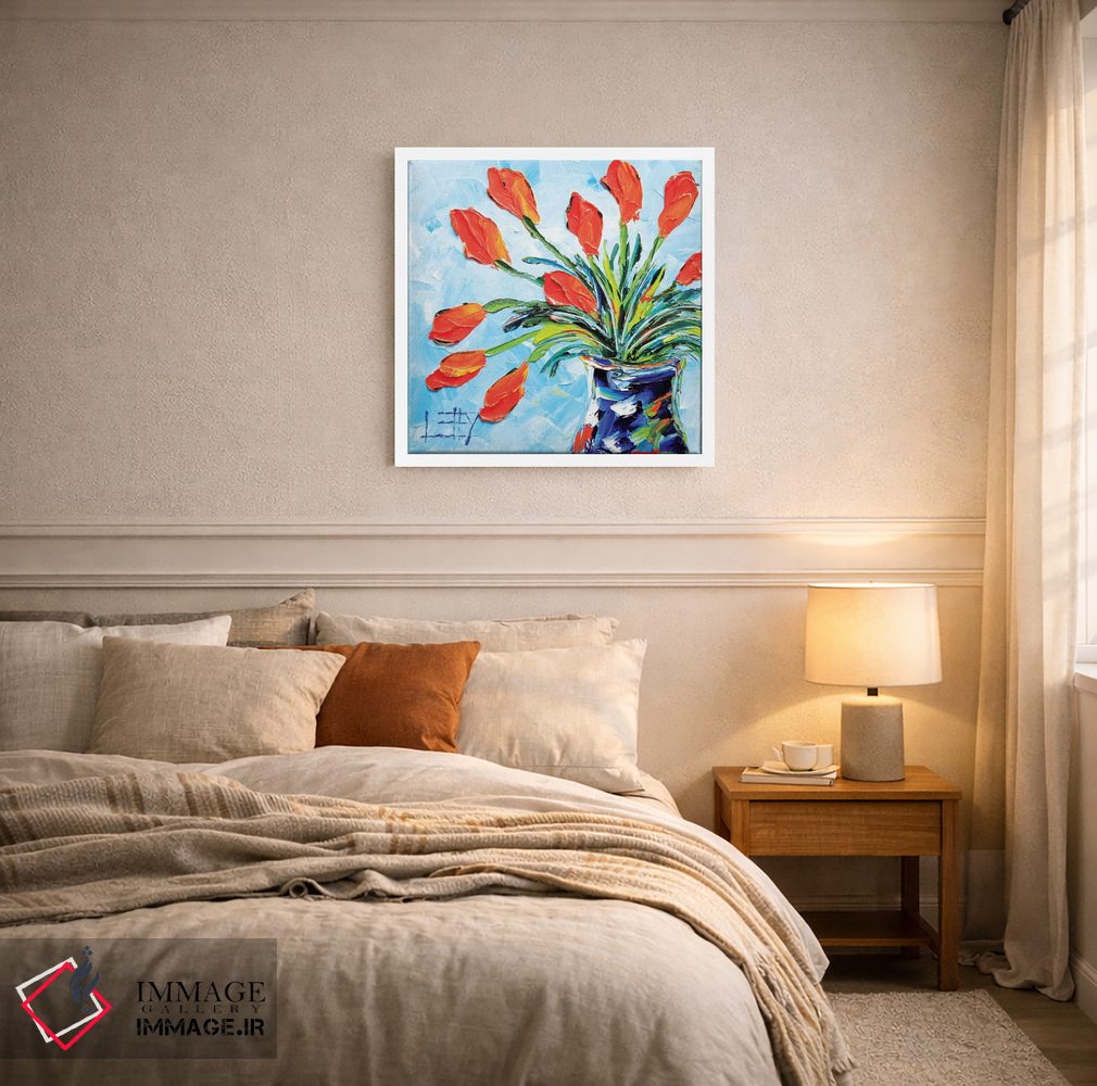 تابلو دکوراتیو لاله ها اثر لیزا الی - D4W