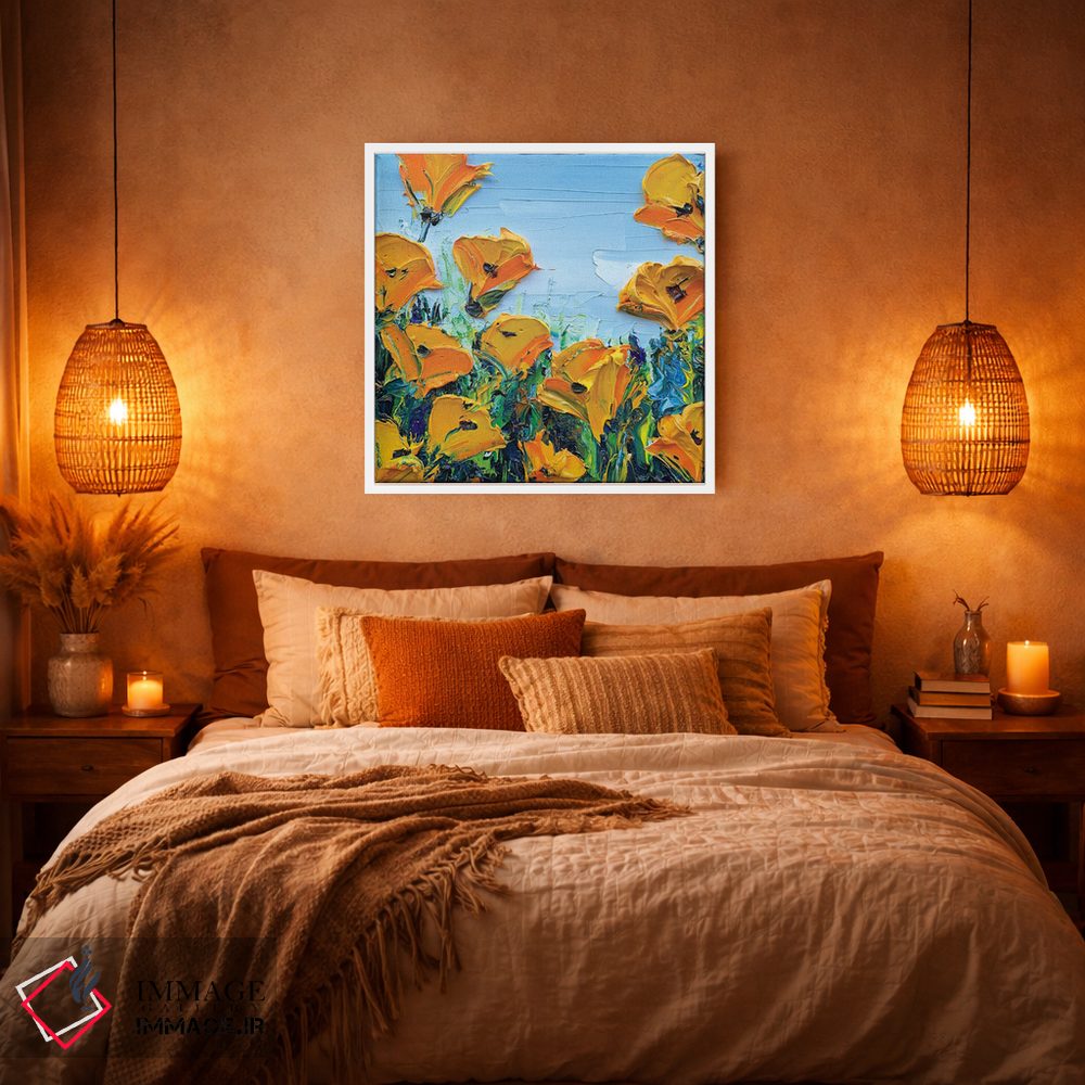 تابلو دکوراتیو شادی ناب اثر لیزا الی - D5W