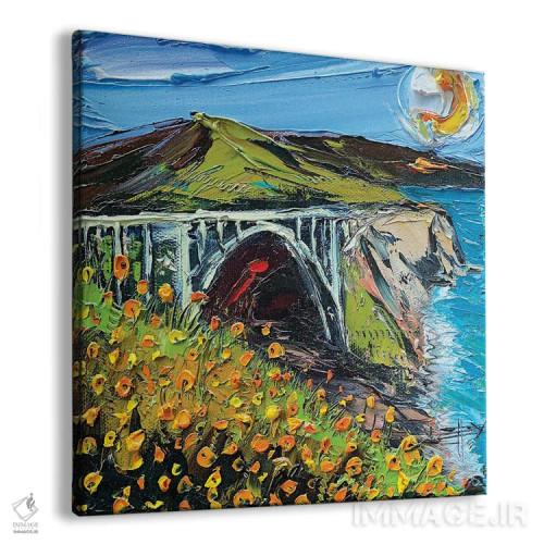 تابلو دکوراتیو پل بیکسبی II اثر لیزا الی - نمای پرسپکتیو محصول