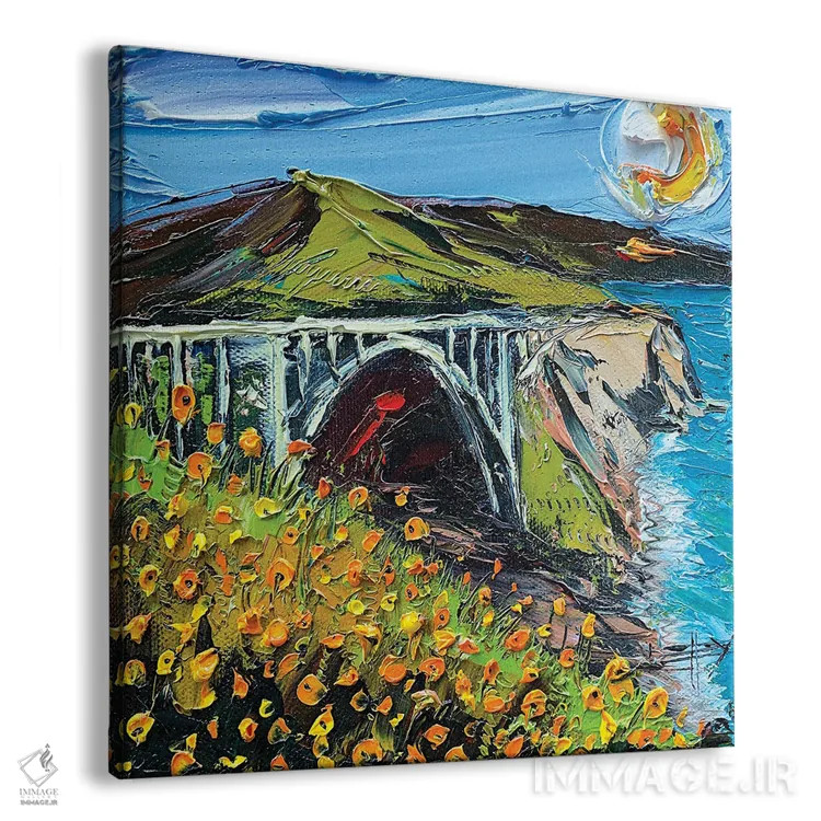 تابلو دکوراتیو پل بیکسبی II اثر لیزا الی - نمای پرسپکتیو محصول