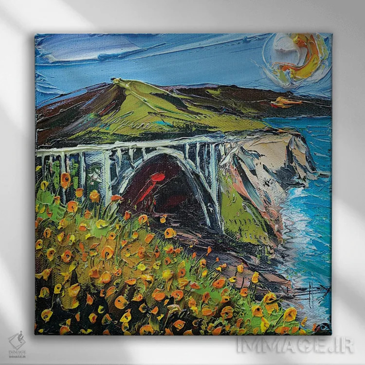 تابلو دکوراتیو پل بیکسبی II اثر لیزا الی - نمای روبهرو روی دیوار