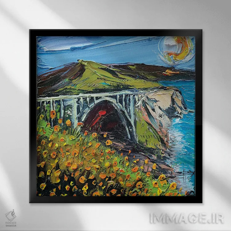 تابلو دکوراتیو پل بیکسبی II اثر لیزا الی - نمای قابدار مشکی