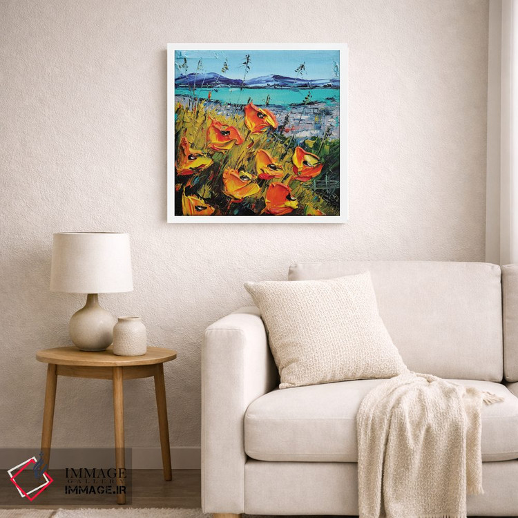 تابلو انتزاعی منظره ای از سان فرانسیسکو II اثر لیزا الی - D6W
