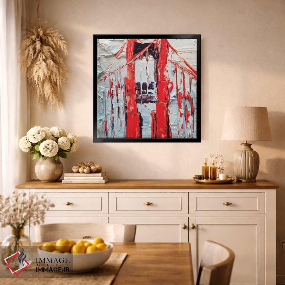 تابلو انتزاعی انتزاعی از پل گلدن گیت اثر لیزا الی - D2B