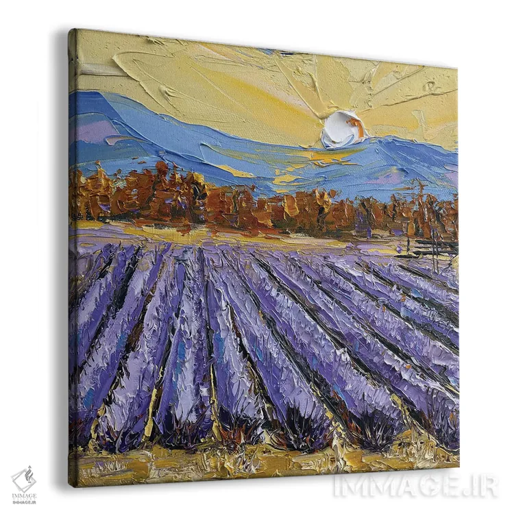 تابلو دکوراتیو اسطوخودوس در دره ناپا اثر لیزا الی - نمای پرسپکتیو محصول