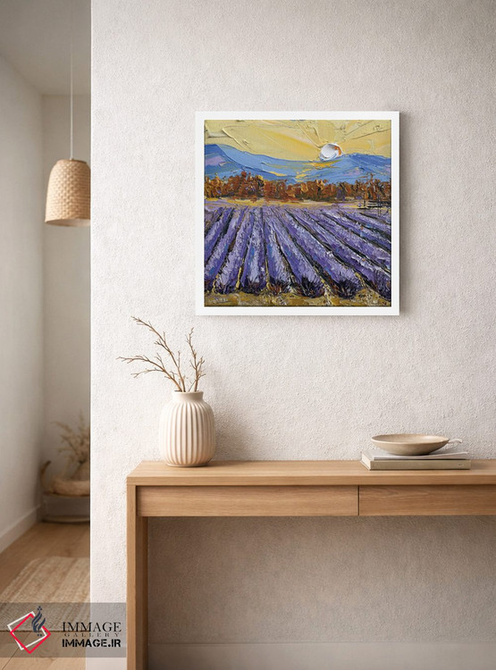 تابلو دکوراتیو اسطوخودوس در دره ناپا اثر لیزا الی - D1W