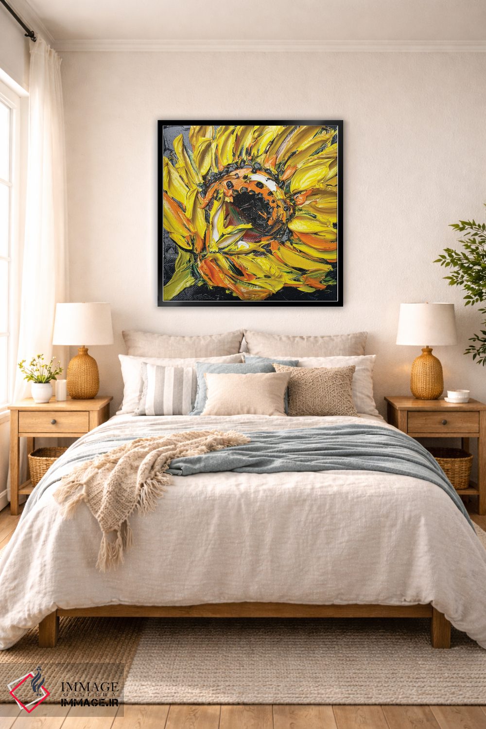 تابلو دکوراتیو شبانه ون گوگ اثر لیزا الی - D6B