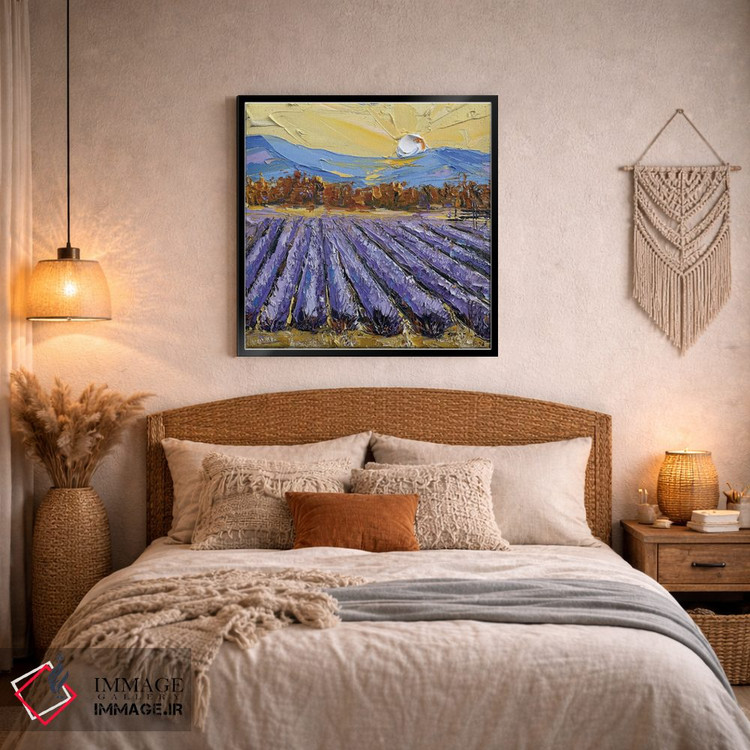 تابلو دکوراتیو اسطوخودوس در دره ناپا اثر لیزا الی - D3B