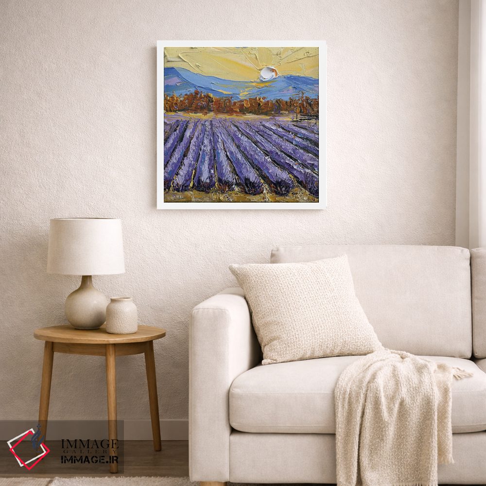 تابلو دکوراتیو اسطوخودوس در دره ناپا اثر لیزا الی - D5W