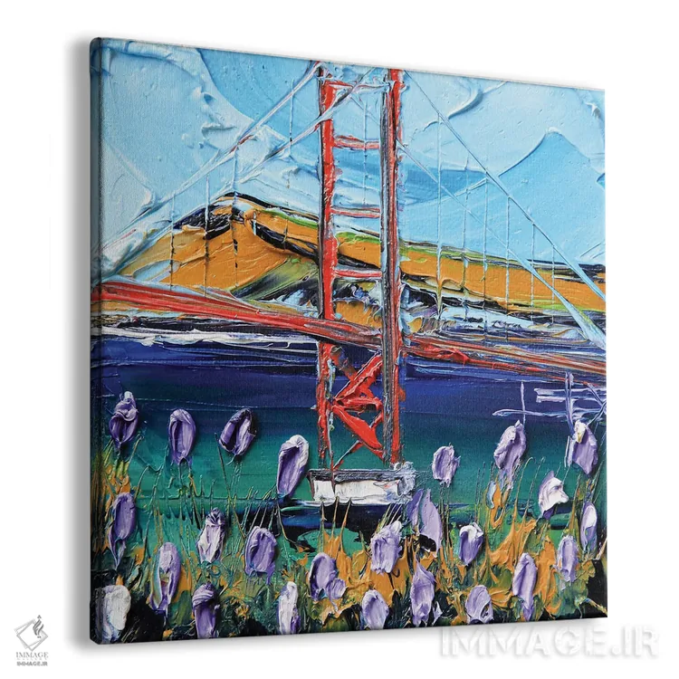 تابلو دکوراتیو به سوی گلدن گیت اثر لیزا الی - نمای پرسپکتیو محصول