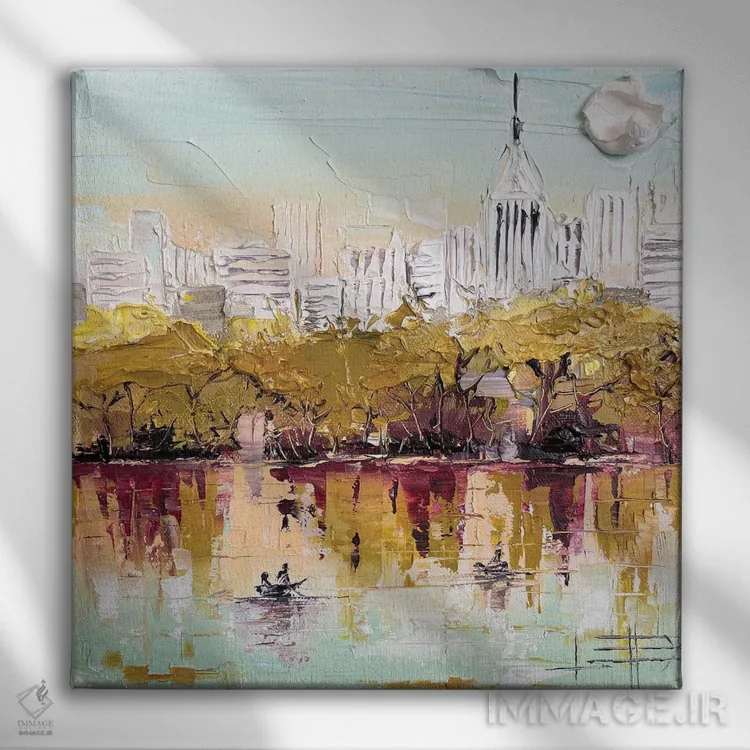 تابلو دکوراتیو New York,سنترال پارک، نیویورک اثر لیزا الی - نمای روبهرو روی دیوار