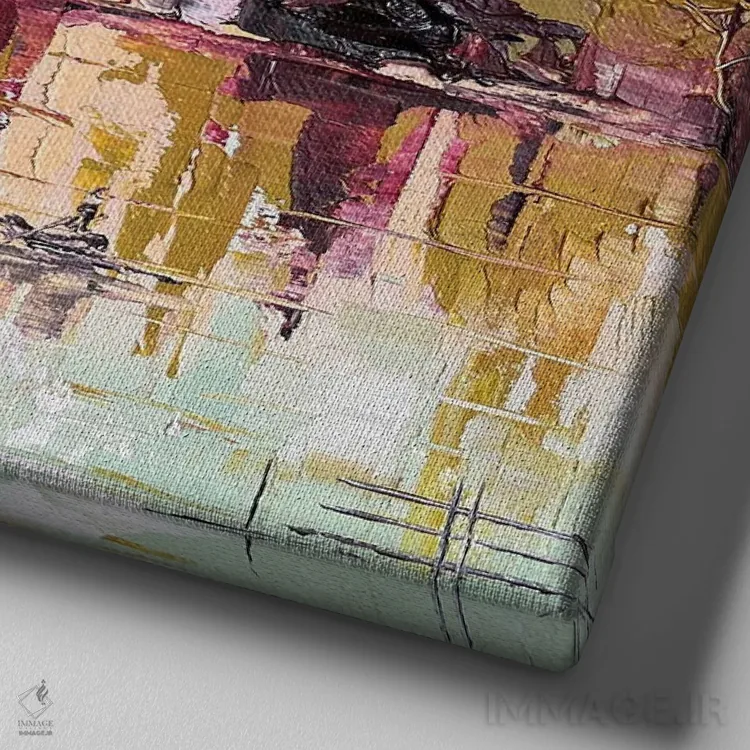 تابلو دکوراتیو New York,سنترال پارک، نیویورک اثر لیزا الی - نمای نزدیک بافت بوم