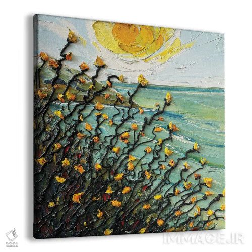 تابلو دکوراتیو خورشید بهشتی اثر لیزا الی - نمای پرسپکتیو محصول