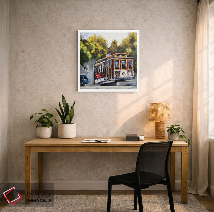 تابلو دکوراتیو یک عصر در سان فرانسیسکو اثر لیزا الی - D5W